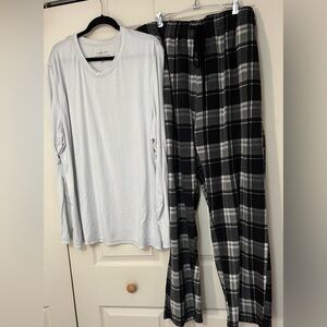 Cuddl Duds Men’s Flannel pajama pants & top XXL